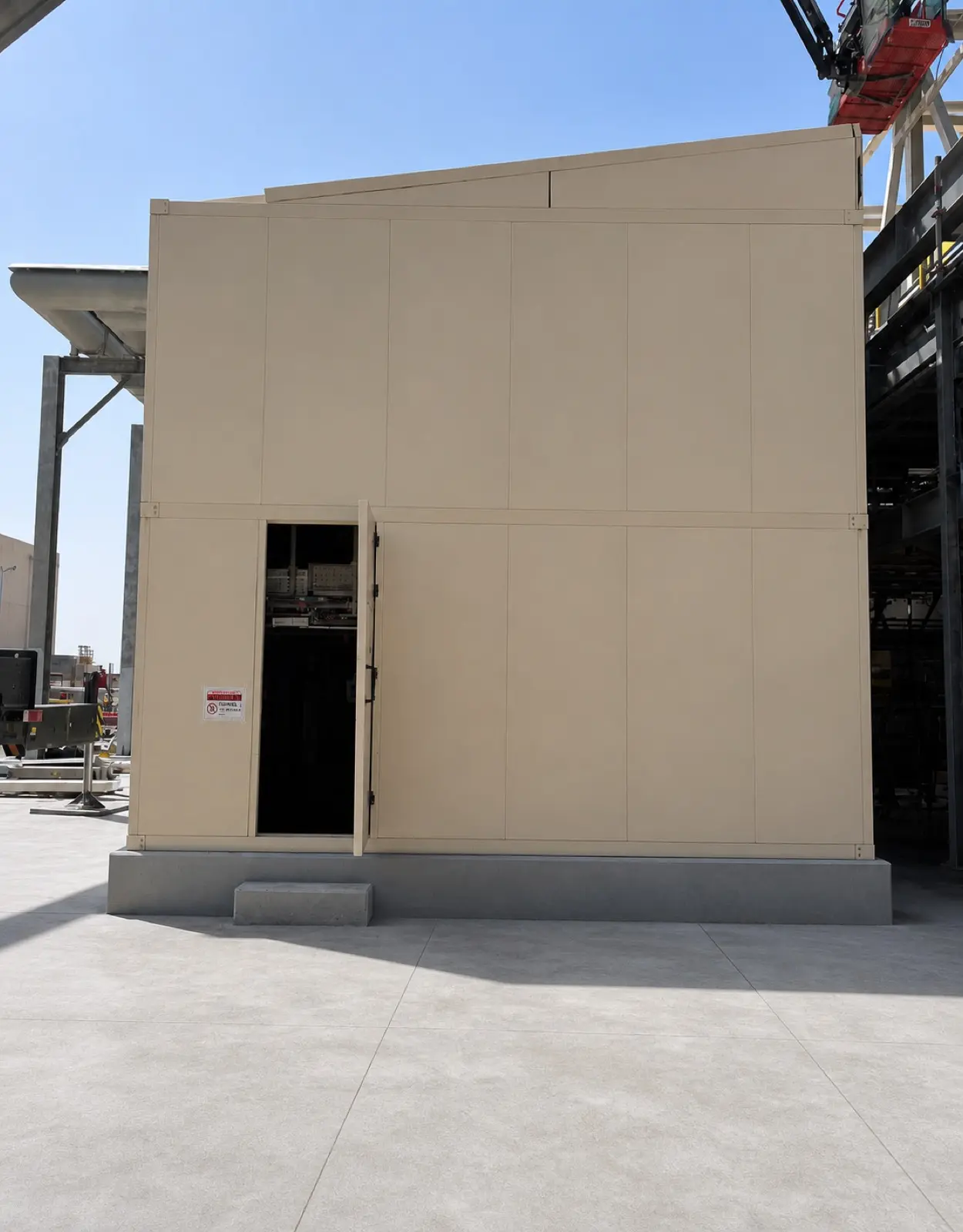 Acoustic noise hood for industrial equipment