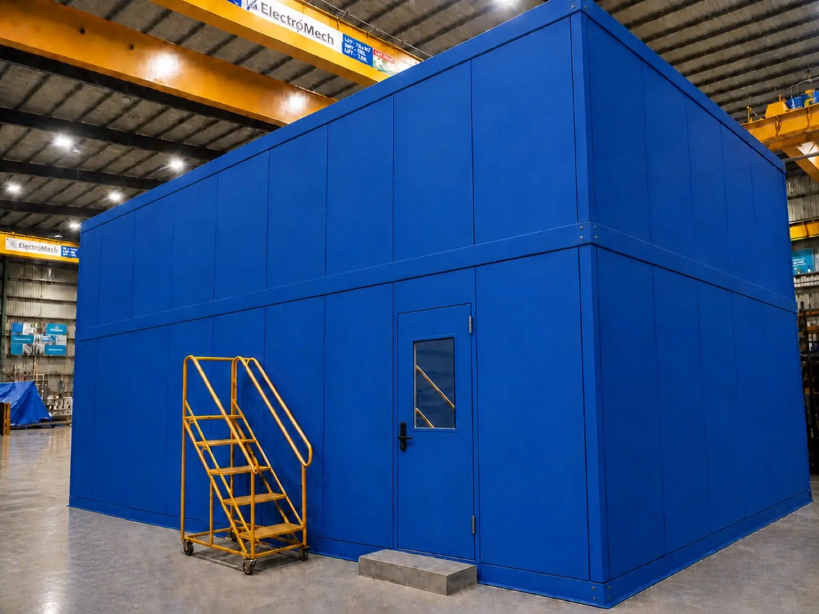 Outdoor acoustic enclosure installation