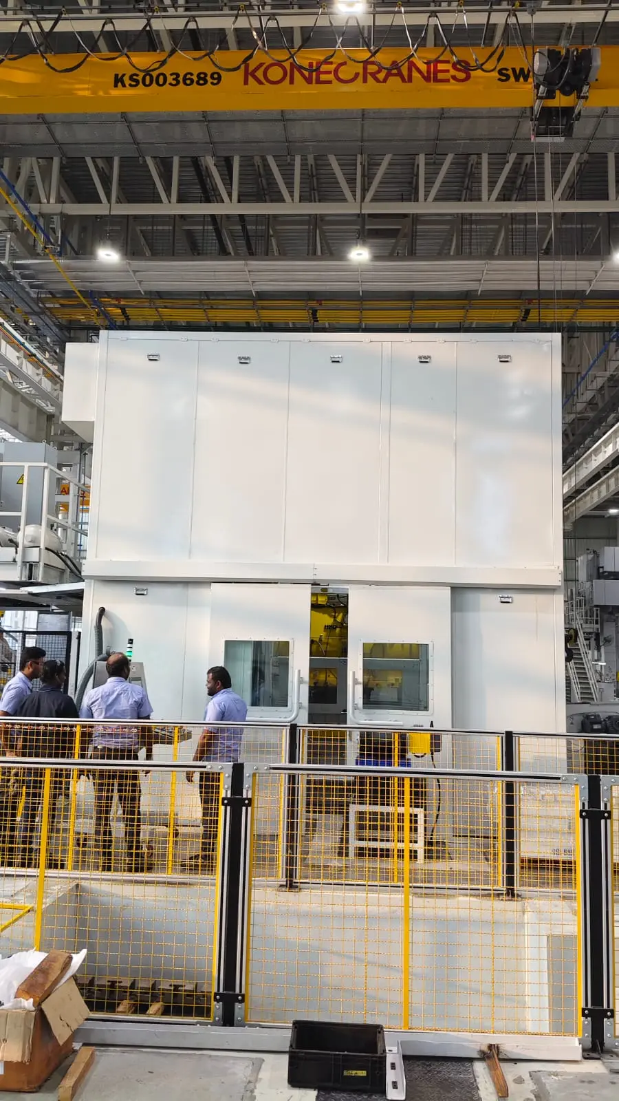 Acoustic enclosure at power plant facility