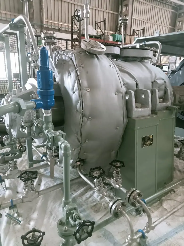 NoiseLAG insulation jackets on industrial pumps