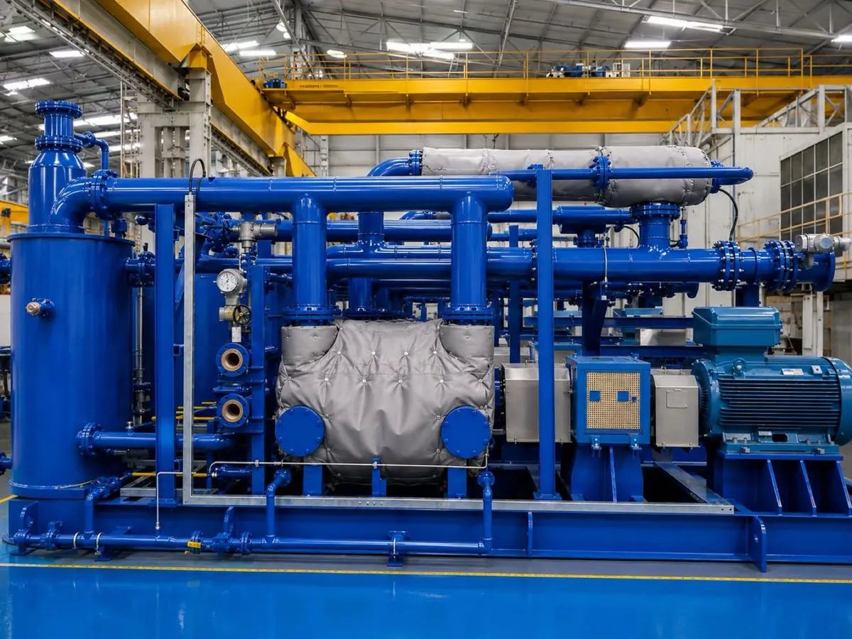 NoiseLAG insulation on turbine equipment