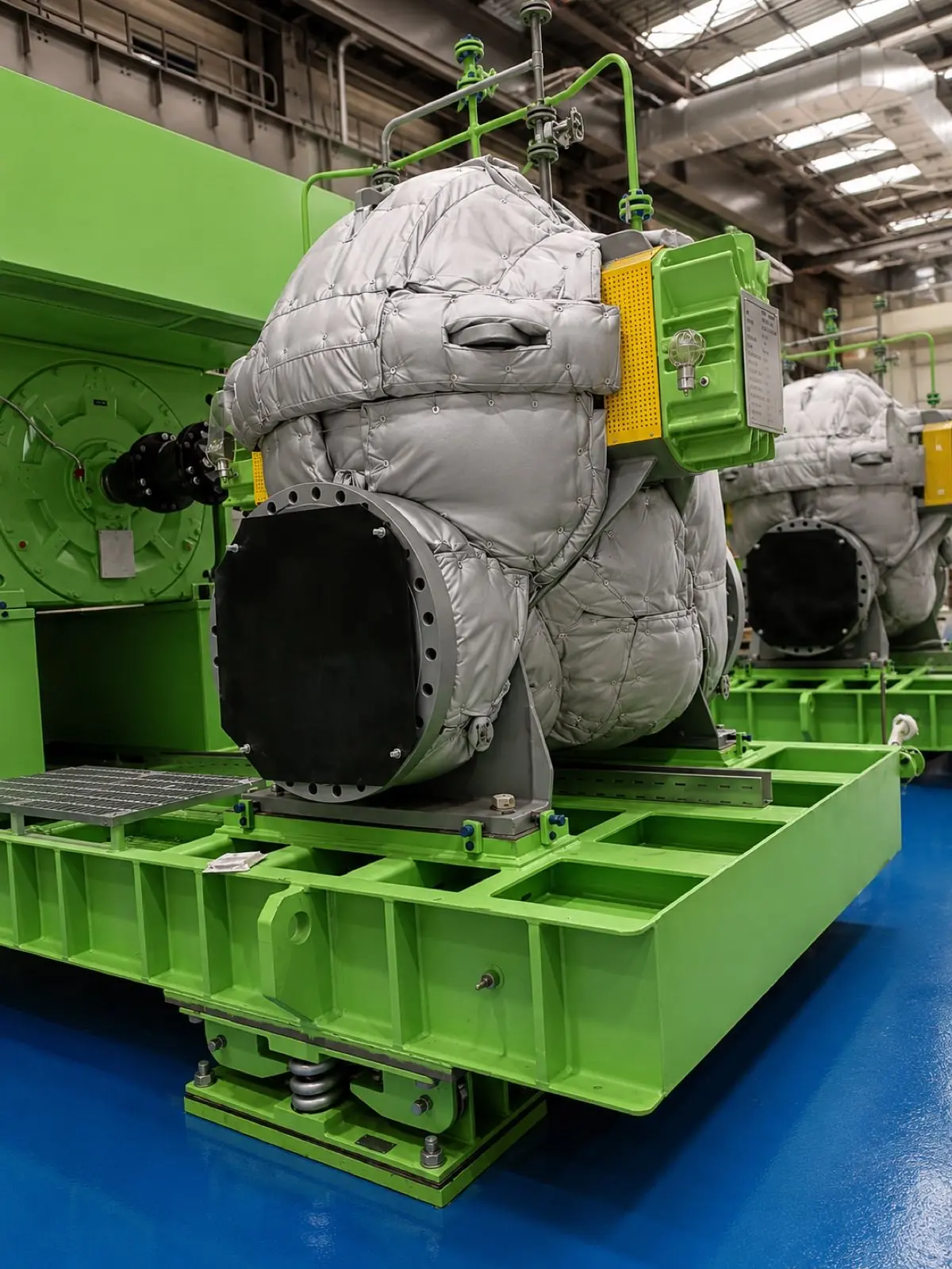 NoiseLAG acoustic blanket on gearbox