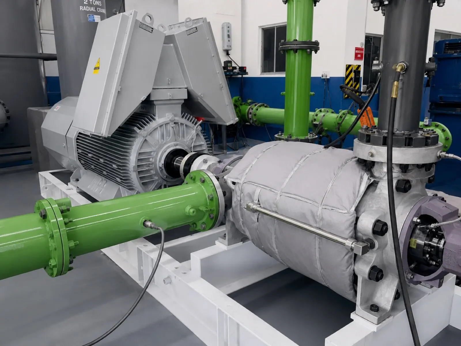 HeatLAG blanket on process equipment
