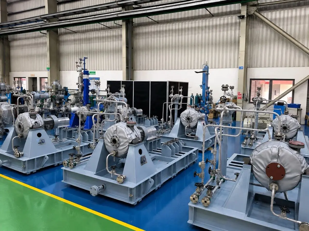 HeatLAG insulation on pump equipment