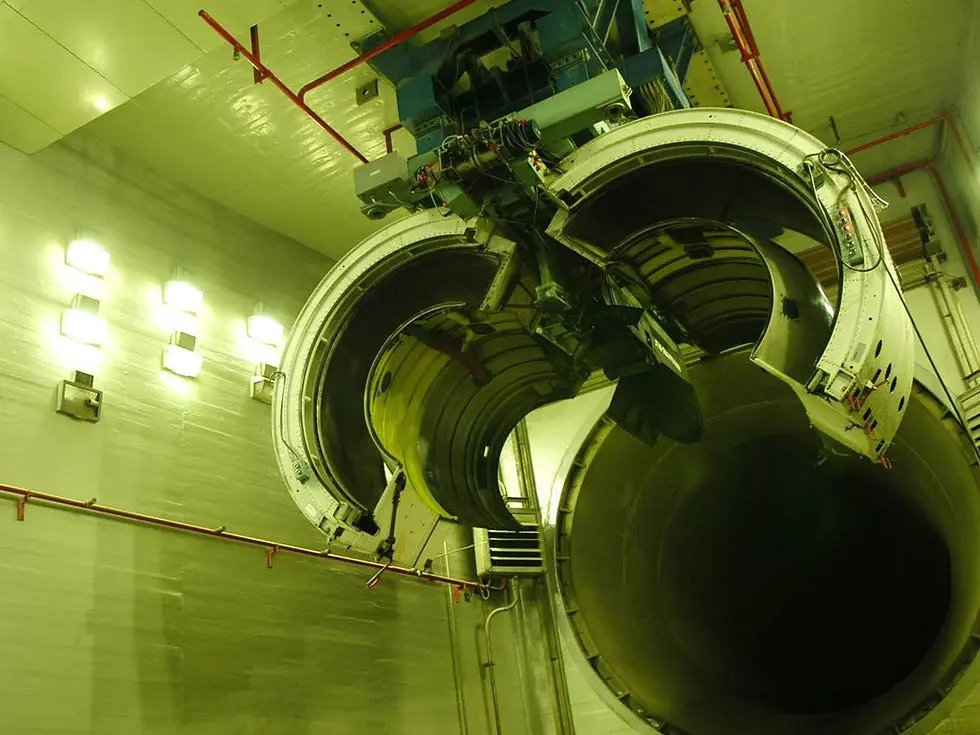 Jet engine test cell installation