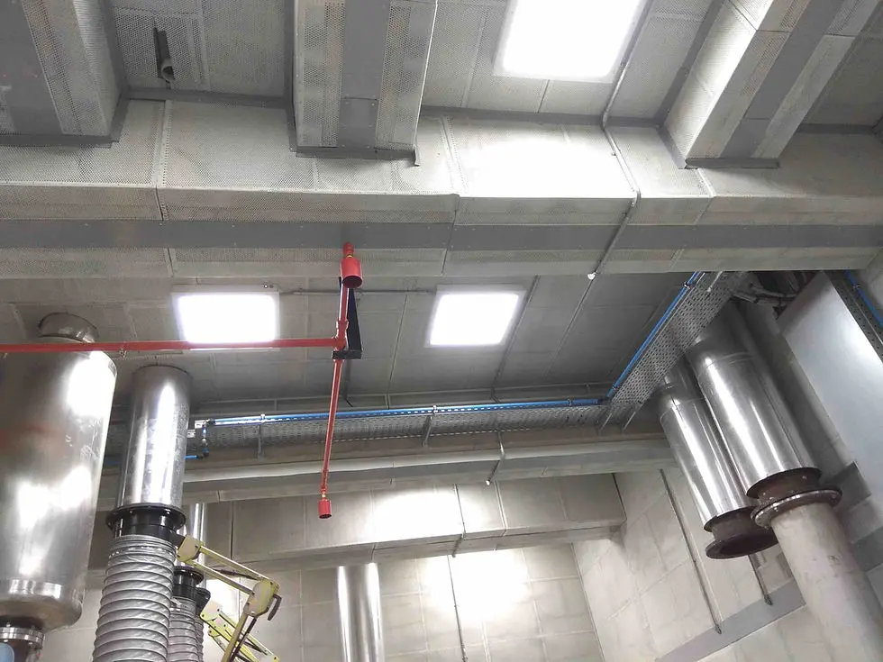 Acoustic test cell ventilation and exhaust system