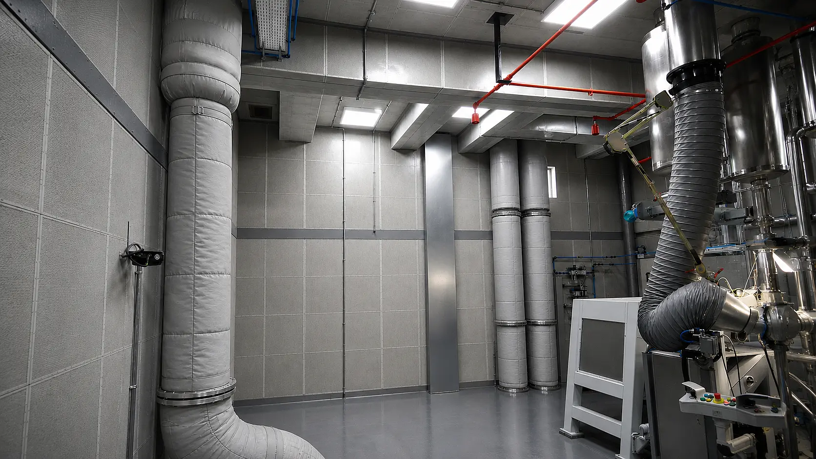 Engine Test Cell Acoustic Treatment - Industrial noise control product by ARK Noise Control
